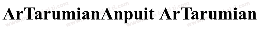 ArTarumianAnpuit ArTarumianGrig字体转换